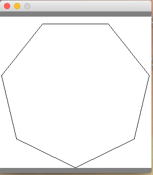 un polygone régulier dessiné